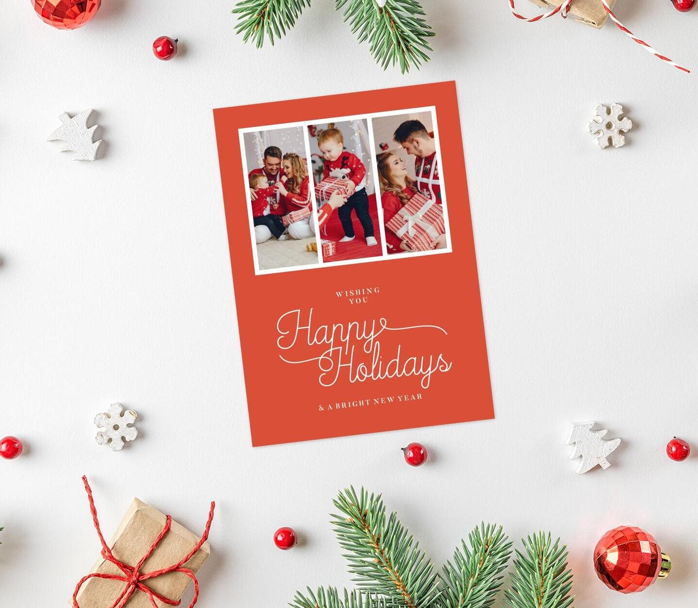 Holidays Wishes Red Card