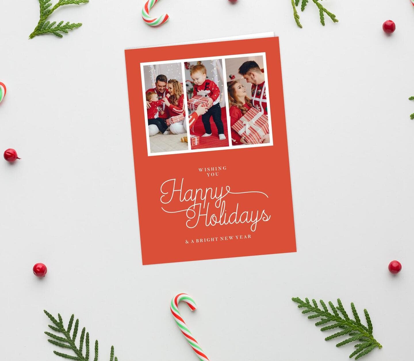 Holidays Wishes Red Card