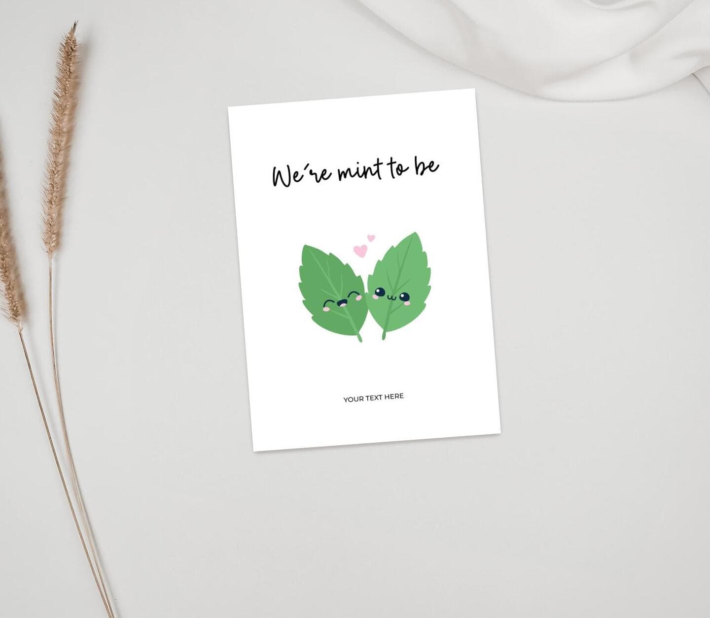 Mint Love Quote Card