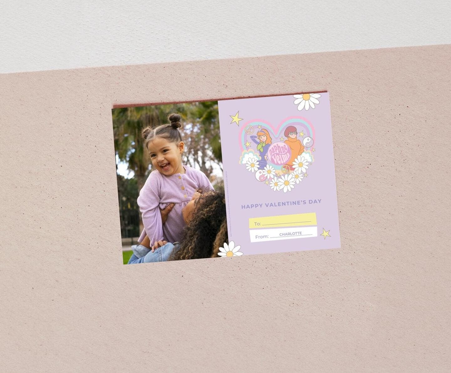 Scooby Doo™ Rainbow Heart Photo Card