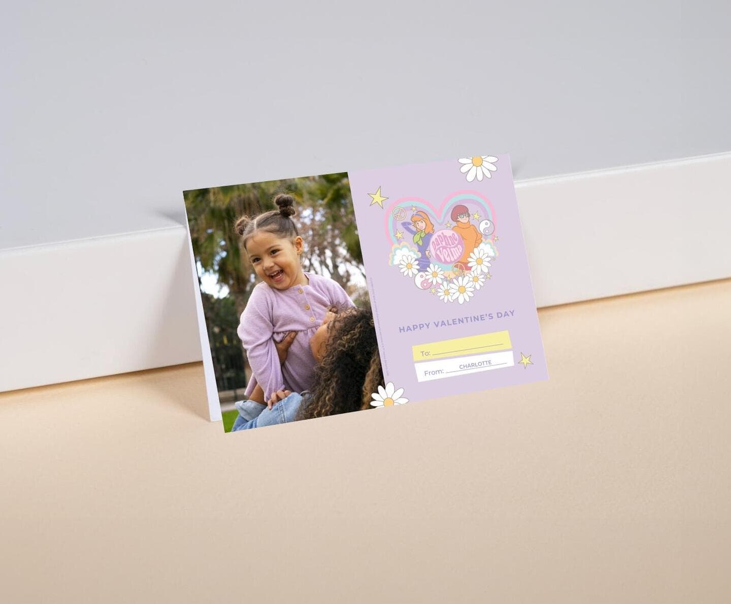 Scooby Doo™ Rainbow Heart Photo Card