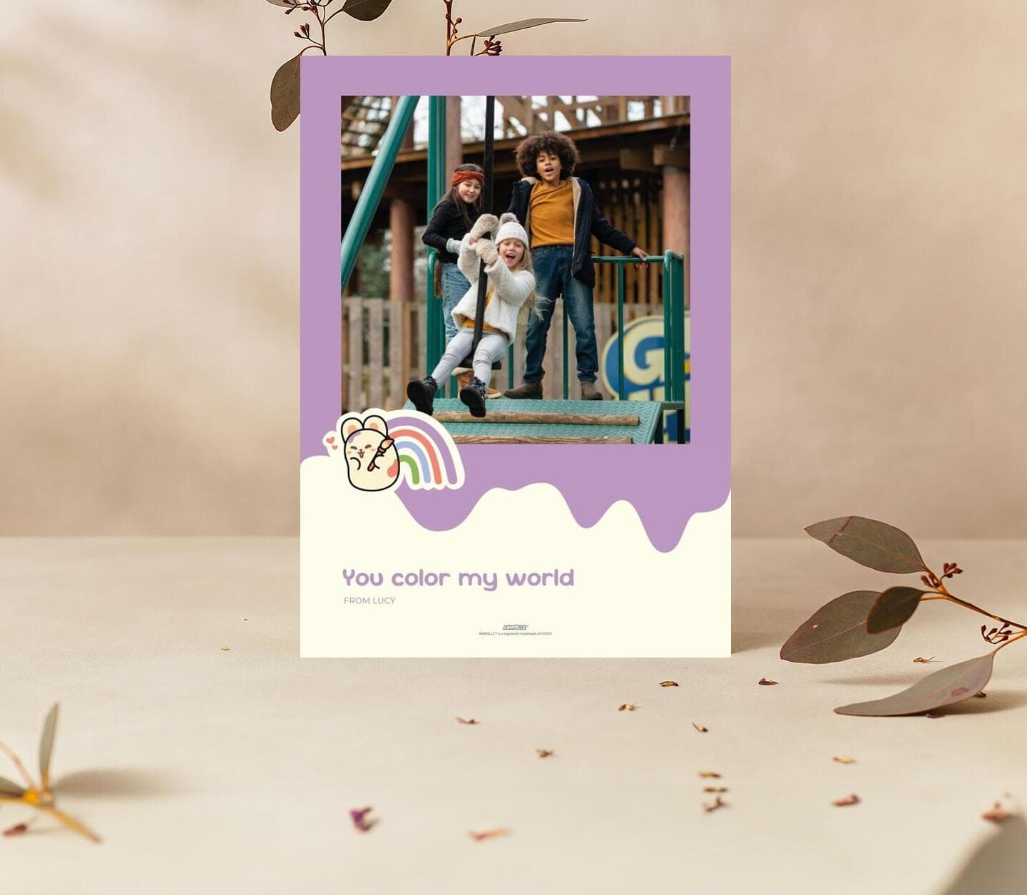 Anirollz® Rainbow World Photo Card