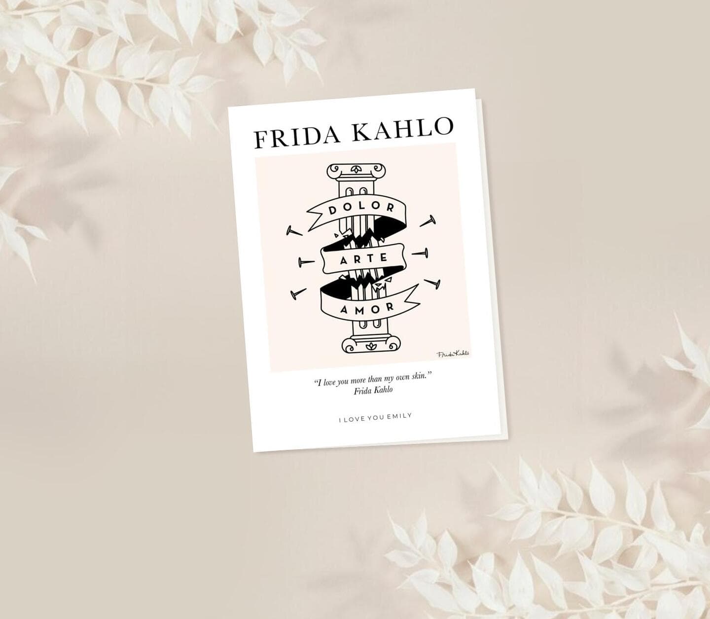 Frida Kahlo™ Dolor Arte Amor Card