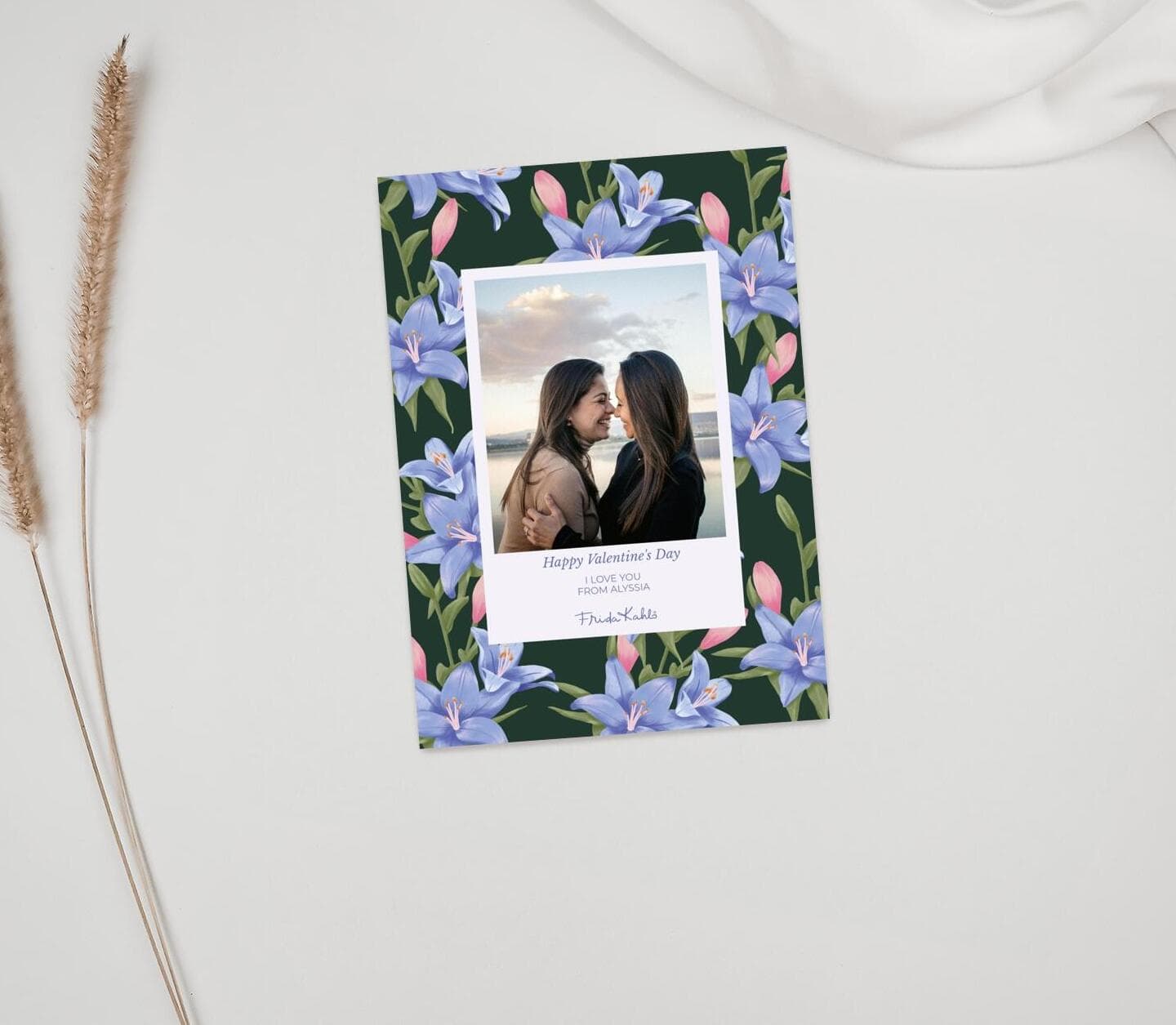 Frida Kahlo™ Purple Flowers Card