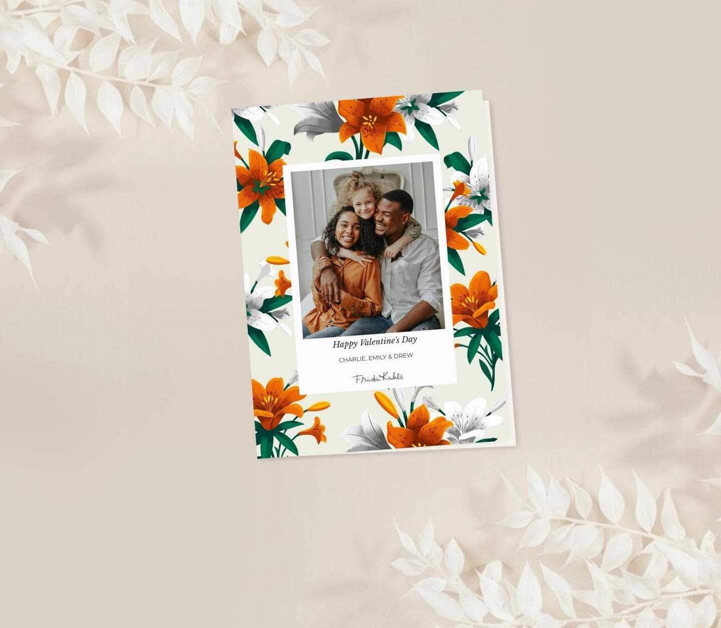 Frida Kahlo™ Orange Flowers Card