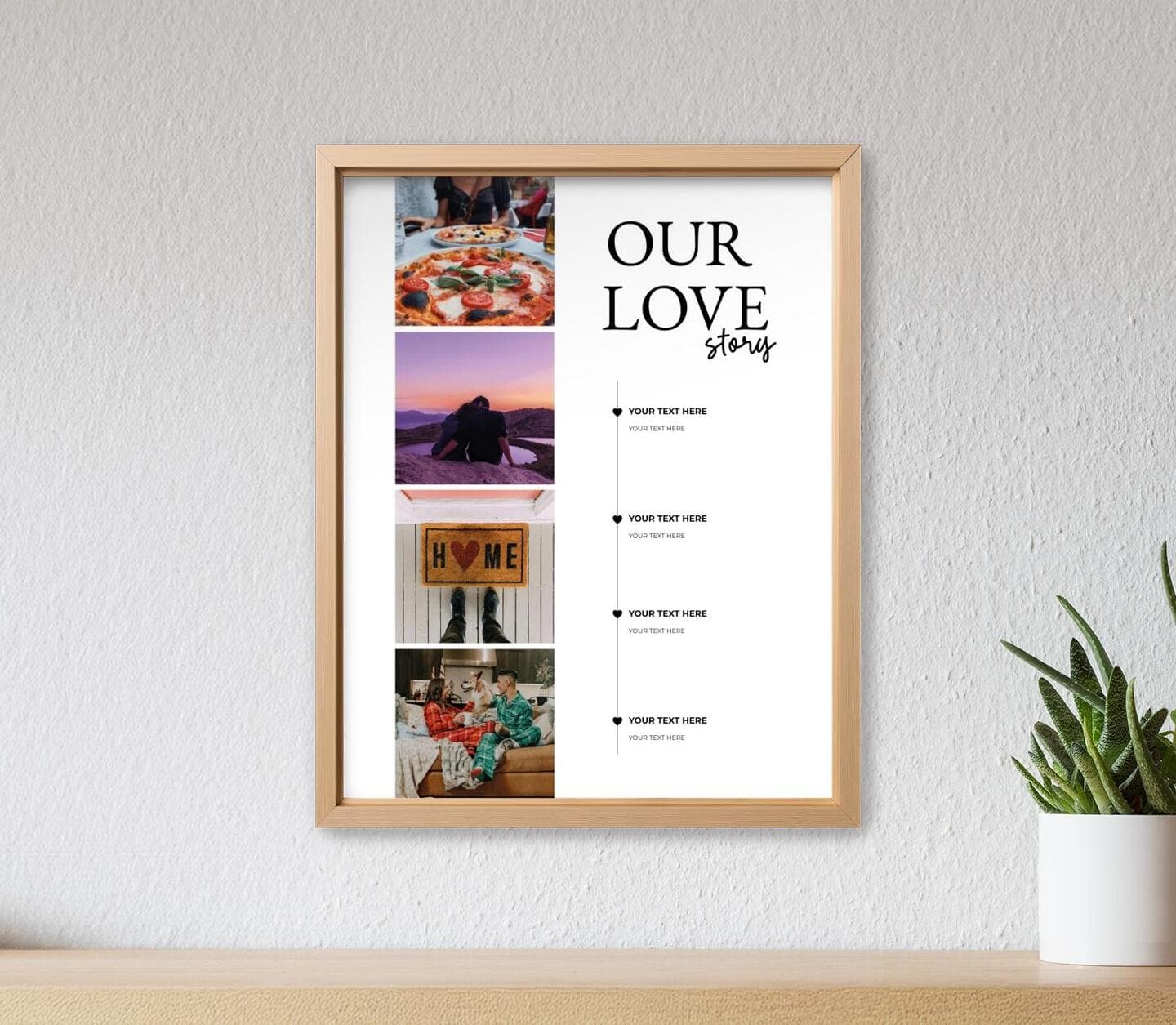 Timeline Love Story Poster