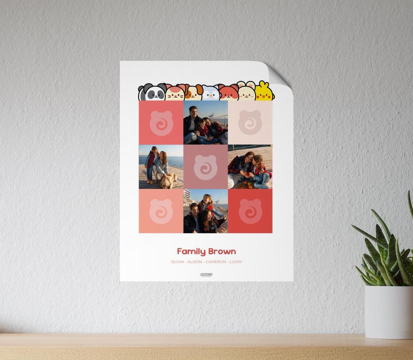 Anirollz® Love Family Poster