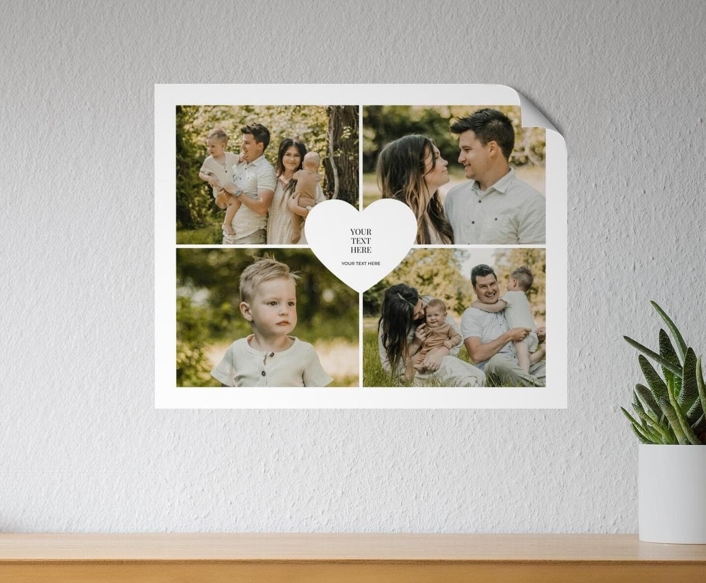 Shape Heart Landscape Poster