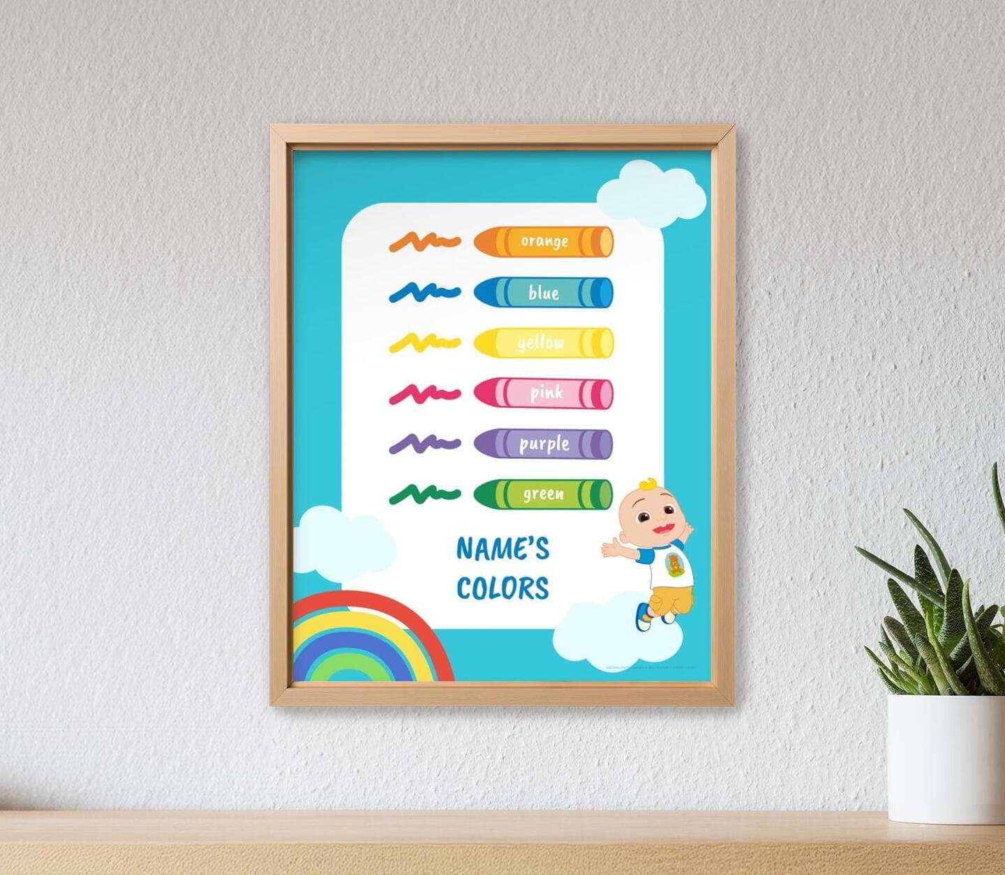 CoComelon™ Colors JJ Rainbow Poster