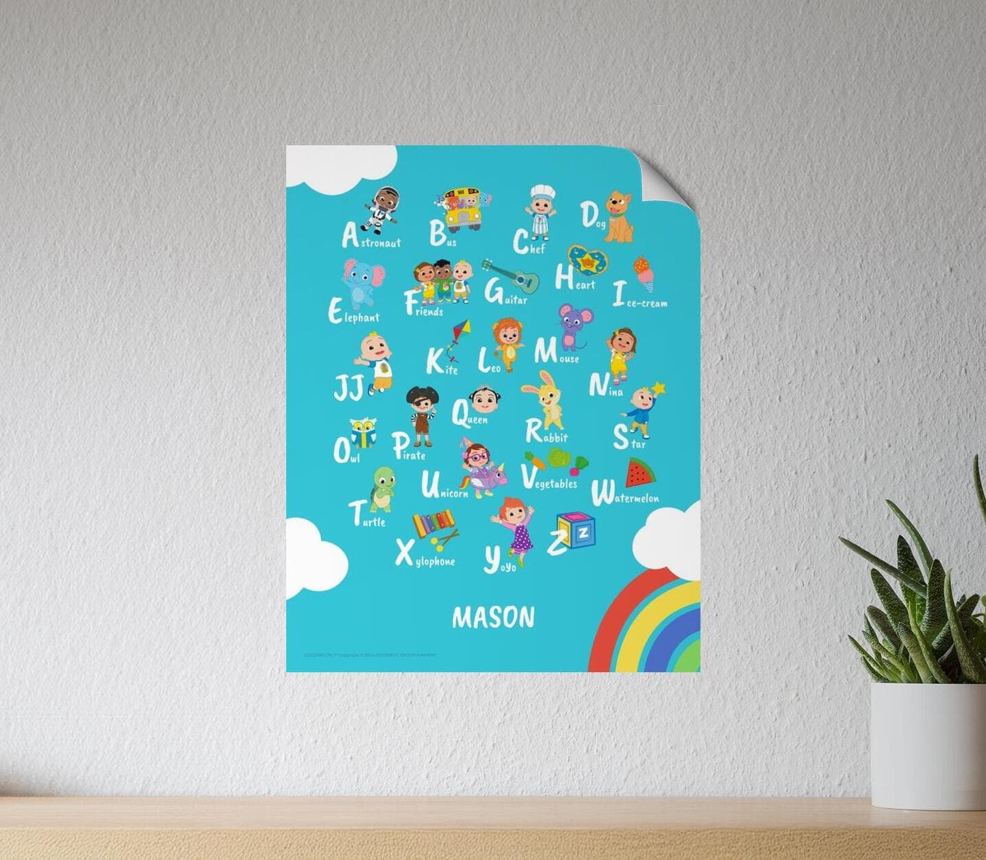 CoComelon™ Alphabet Rainbow Poster