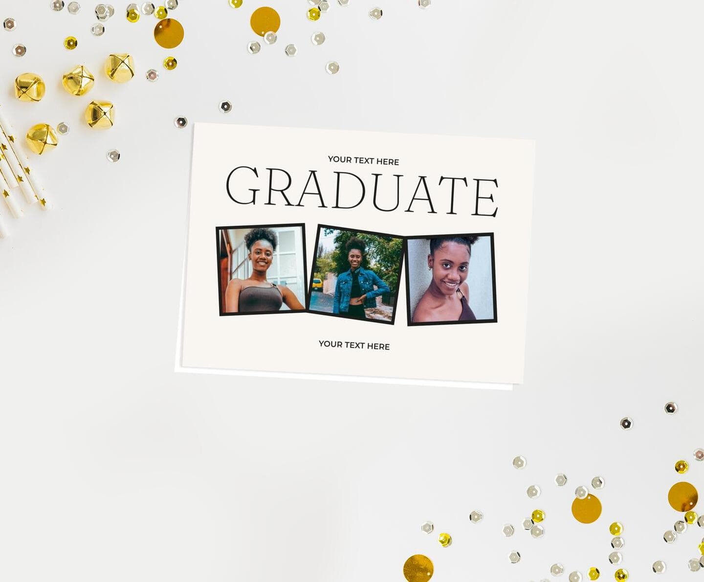 Elegant Square Frames Announcement Card