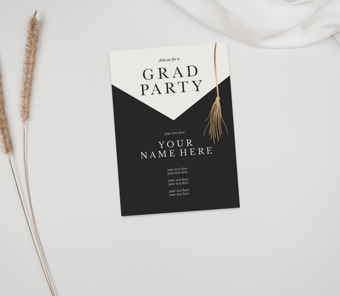 Tassel Party Invitation Card