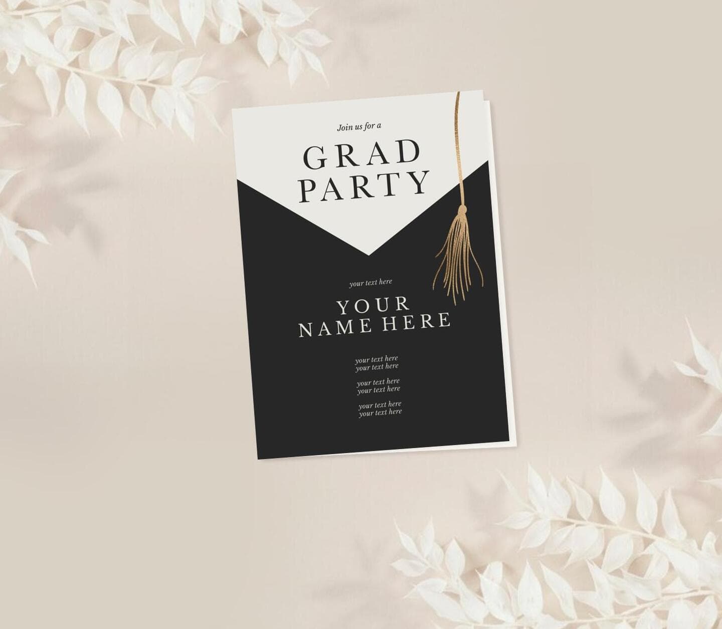 Tassel Party Invitation Card
