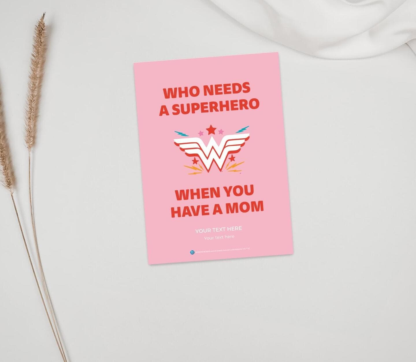 Wonder Woman™ Superhero Mom Card