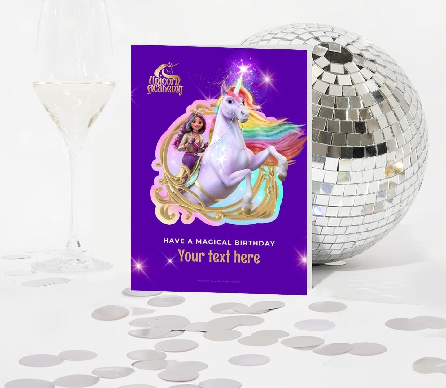 Unicorn Academy™ Magical Birthday Sophia And Wildstar Card