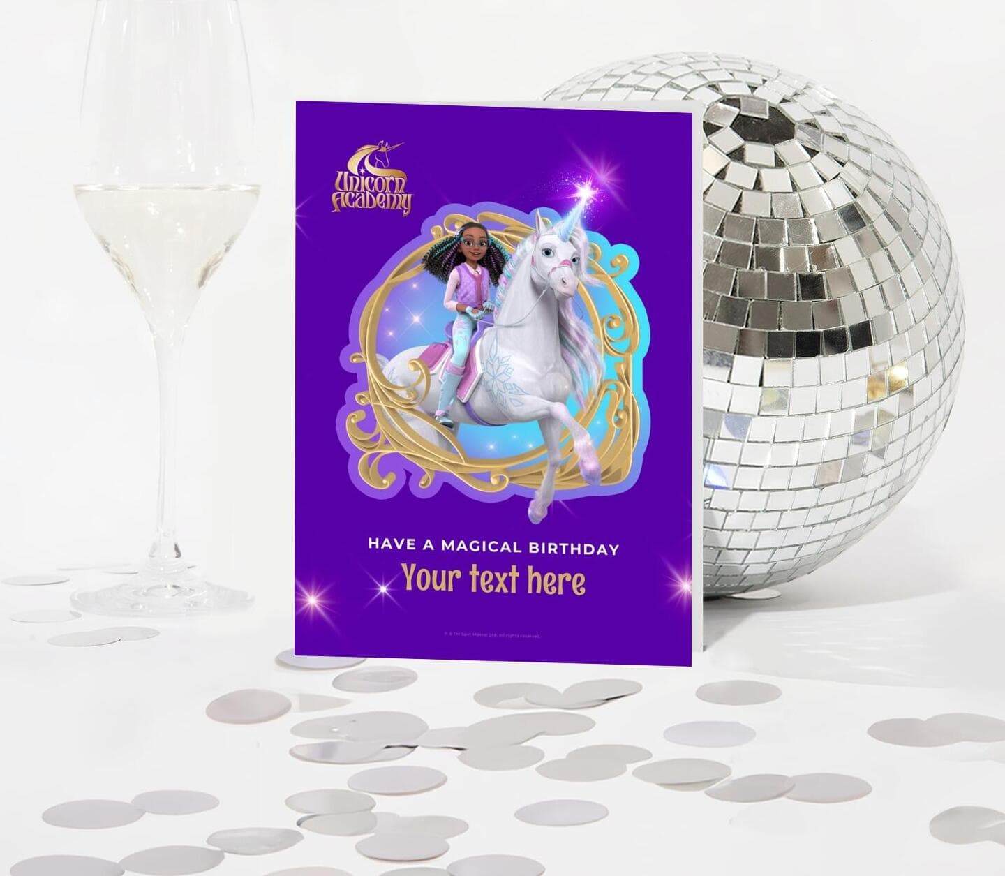 Unicorn Academy™ Magical Birthday Layla And Glacier Card