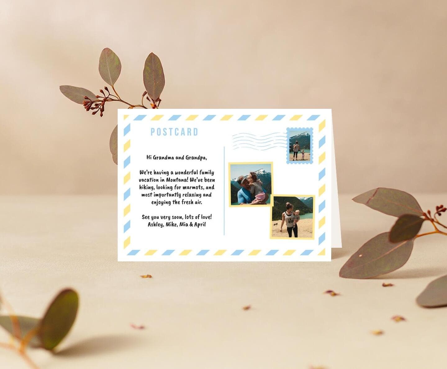 Postcard Summer Card