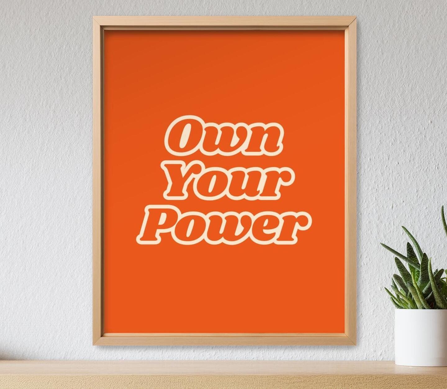 Orange Sticker Style Quote Poster