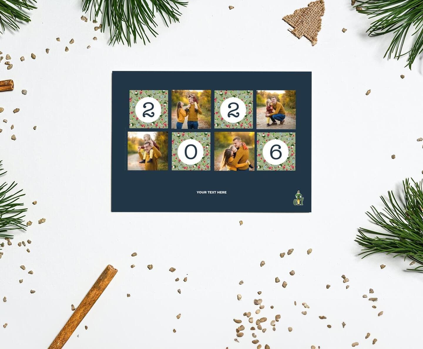 Elf™ Blue and Pattern Card