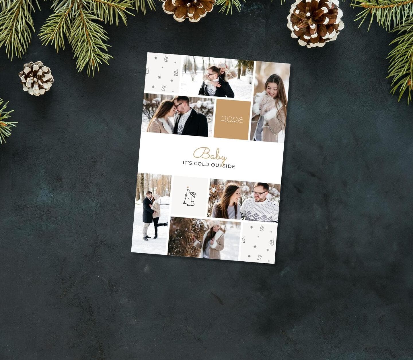 Baby it's cold outside Card