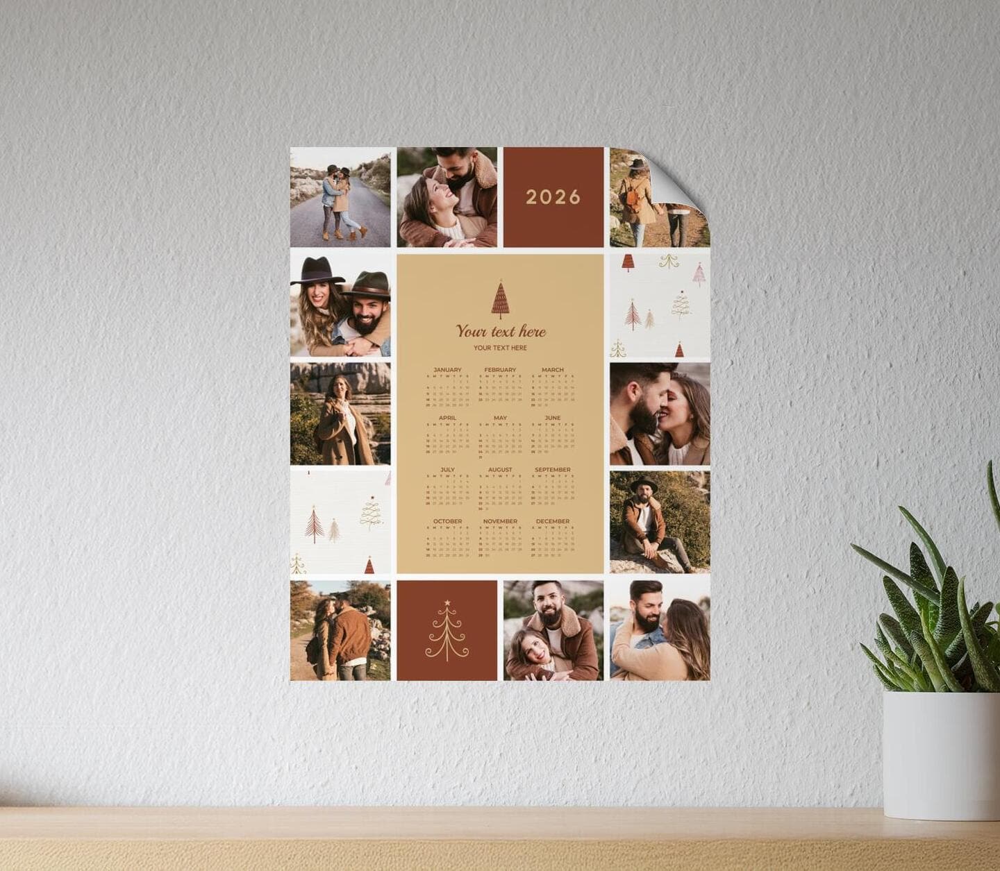 Warm Winter Calendar Poster