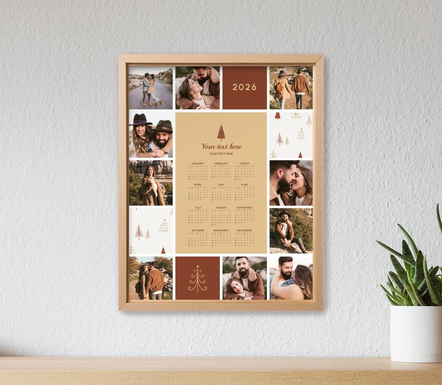 Warm Winter Calendar Poster