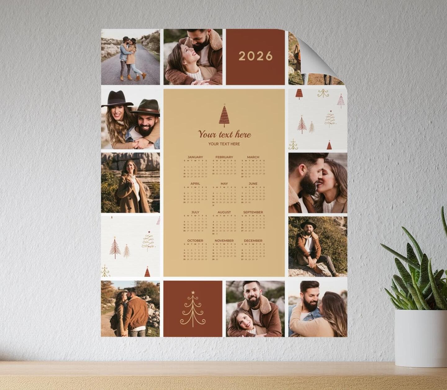 Warm Winter Calendar Poster