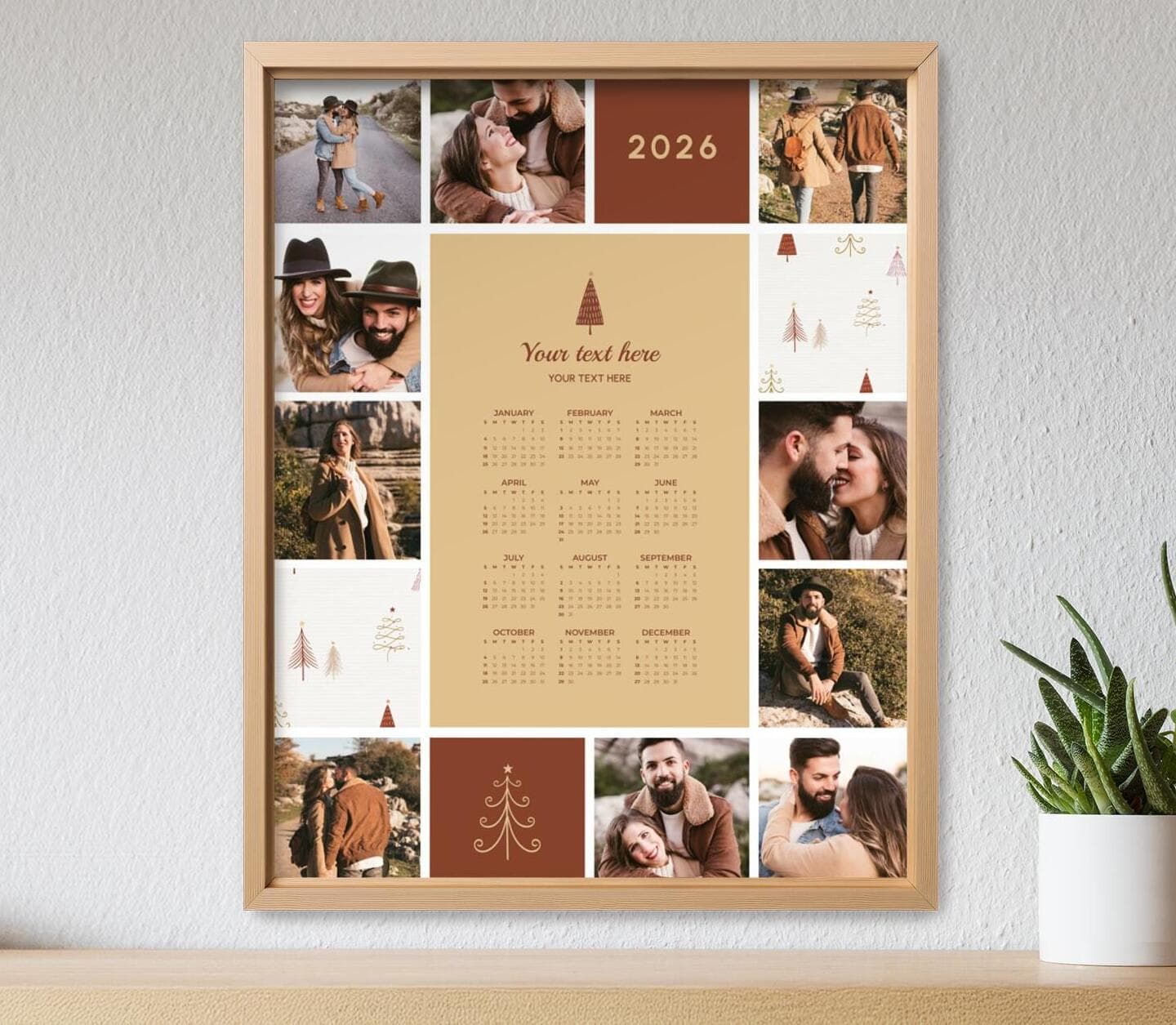 Warm Winter Calendar Poster