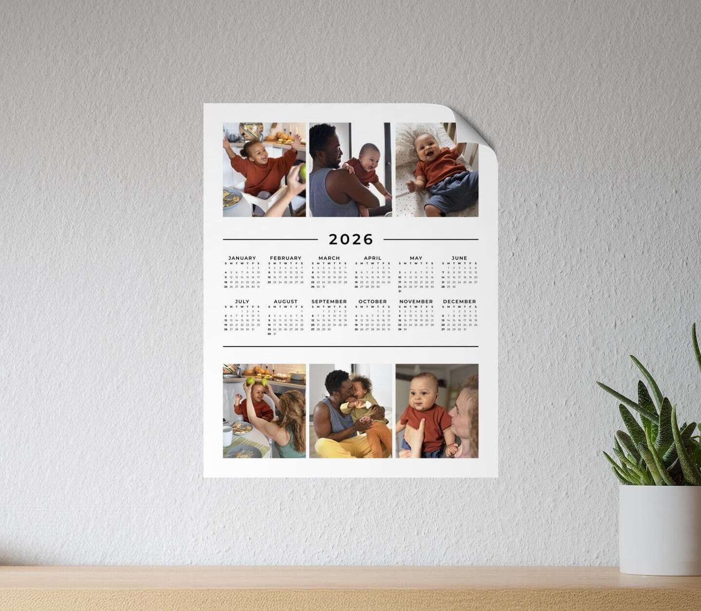 Multiphoto Classic Calendar Poster