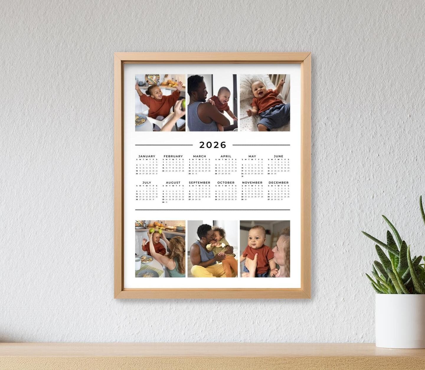 Multiphoto Classic Calendar Poster