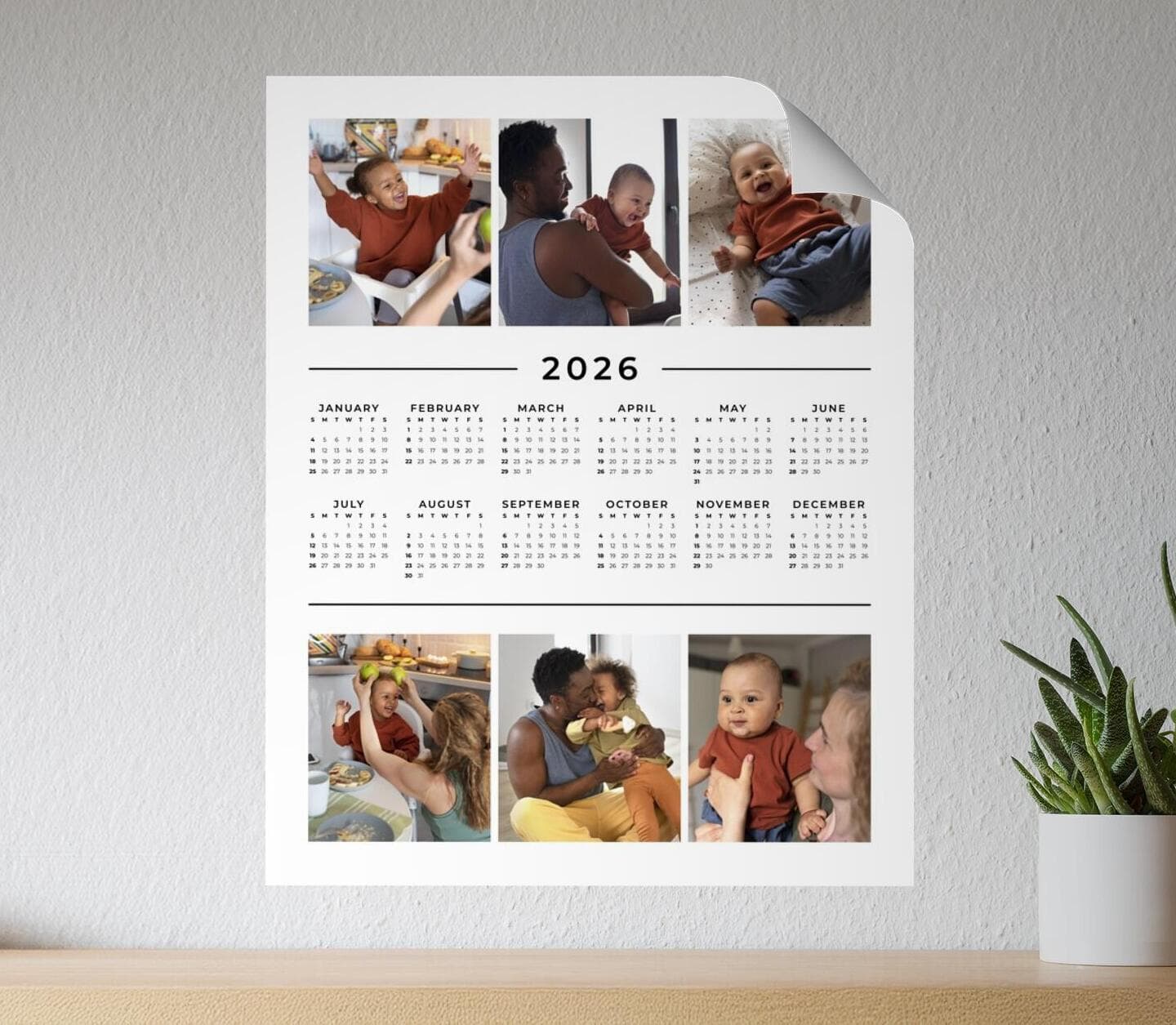 Multiphoto Classic Calendar Poster