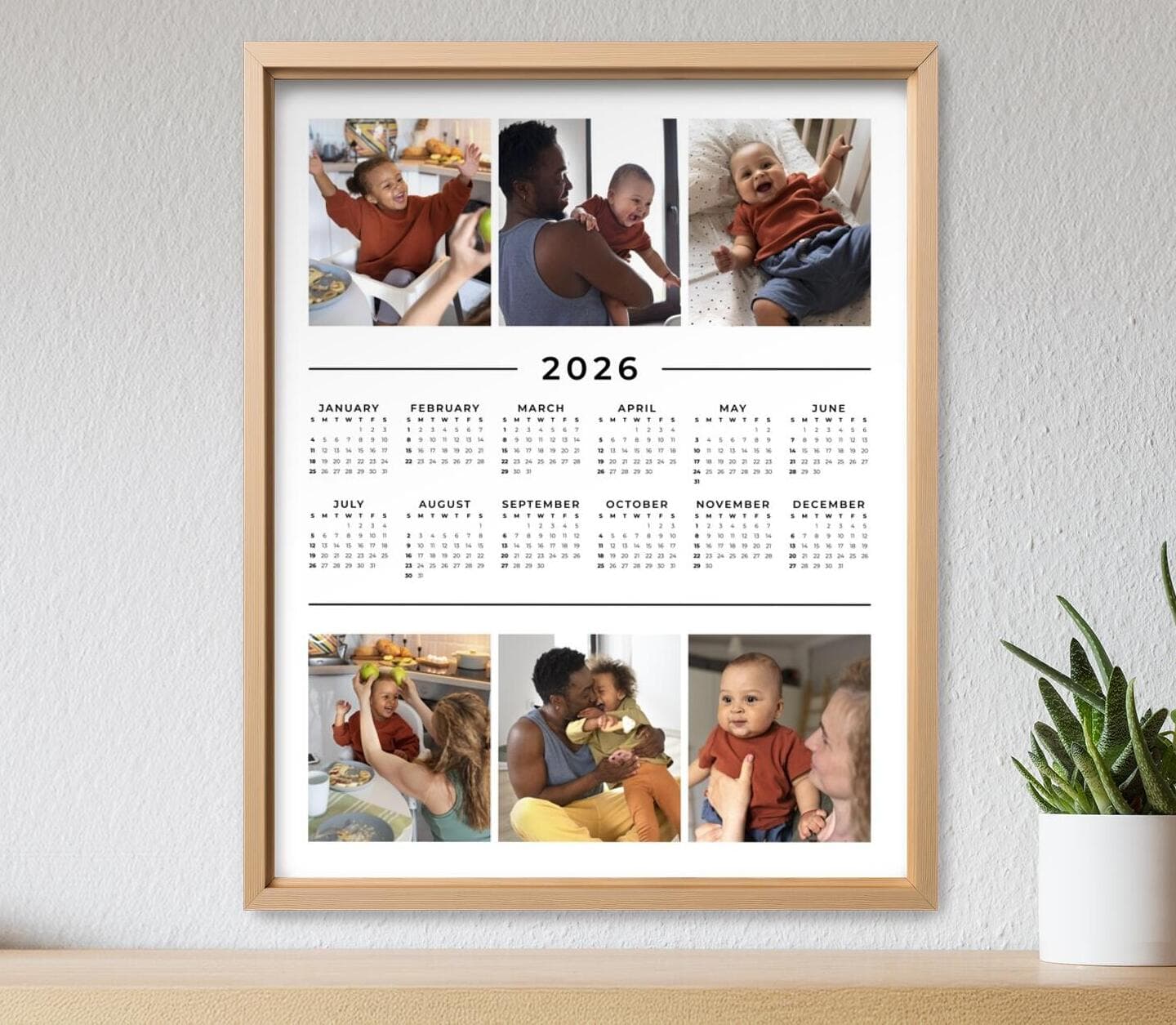 Multiphoto Classic Calendar Poster