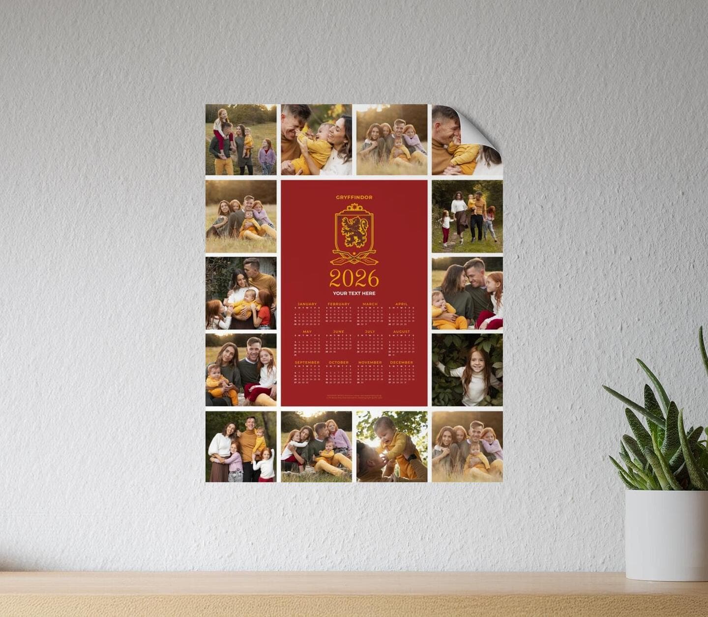 Harry Potter™ Gryffindor Calendar Poster