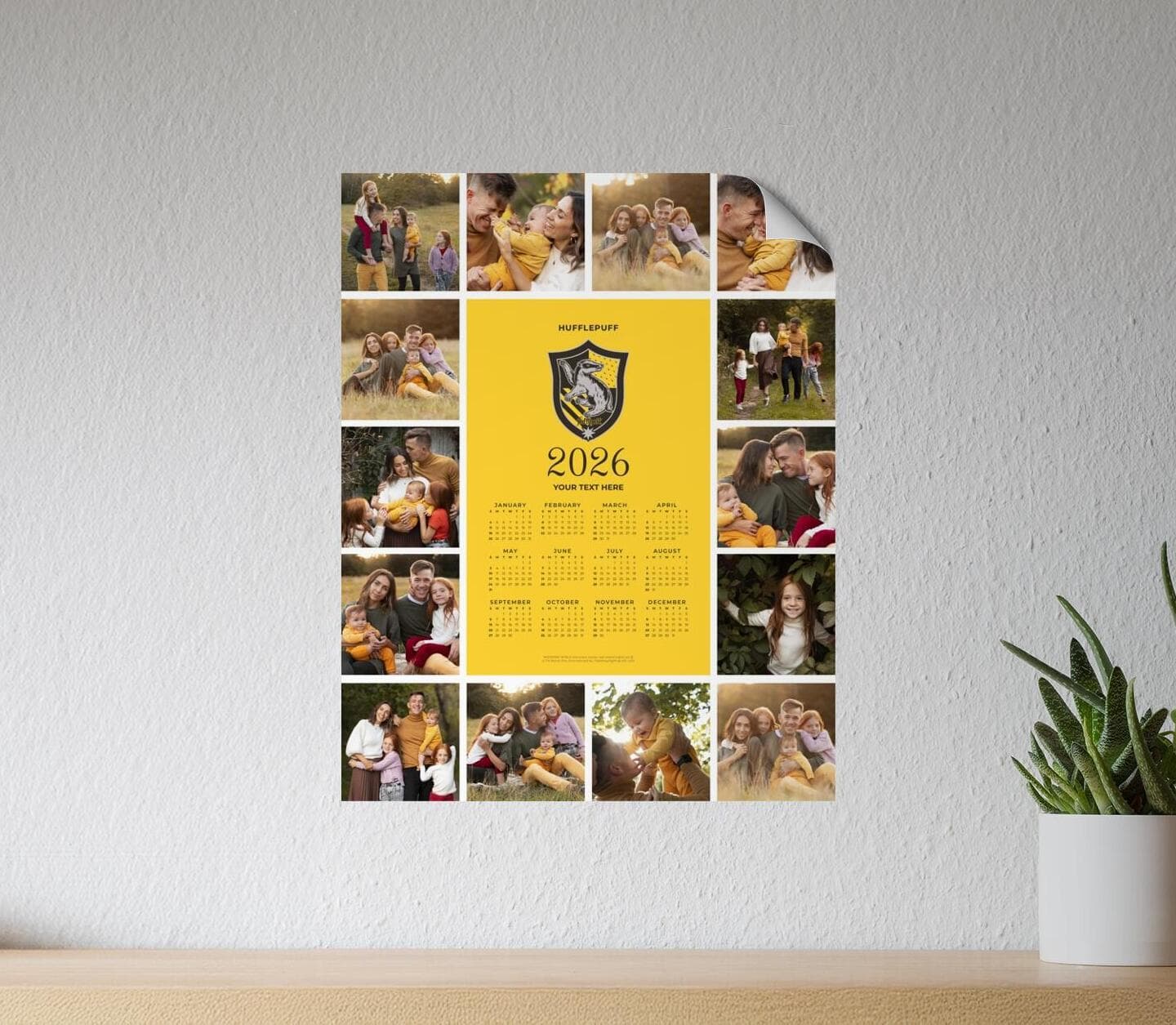 Harry Potter™ Hufflepuff Calendar Poster