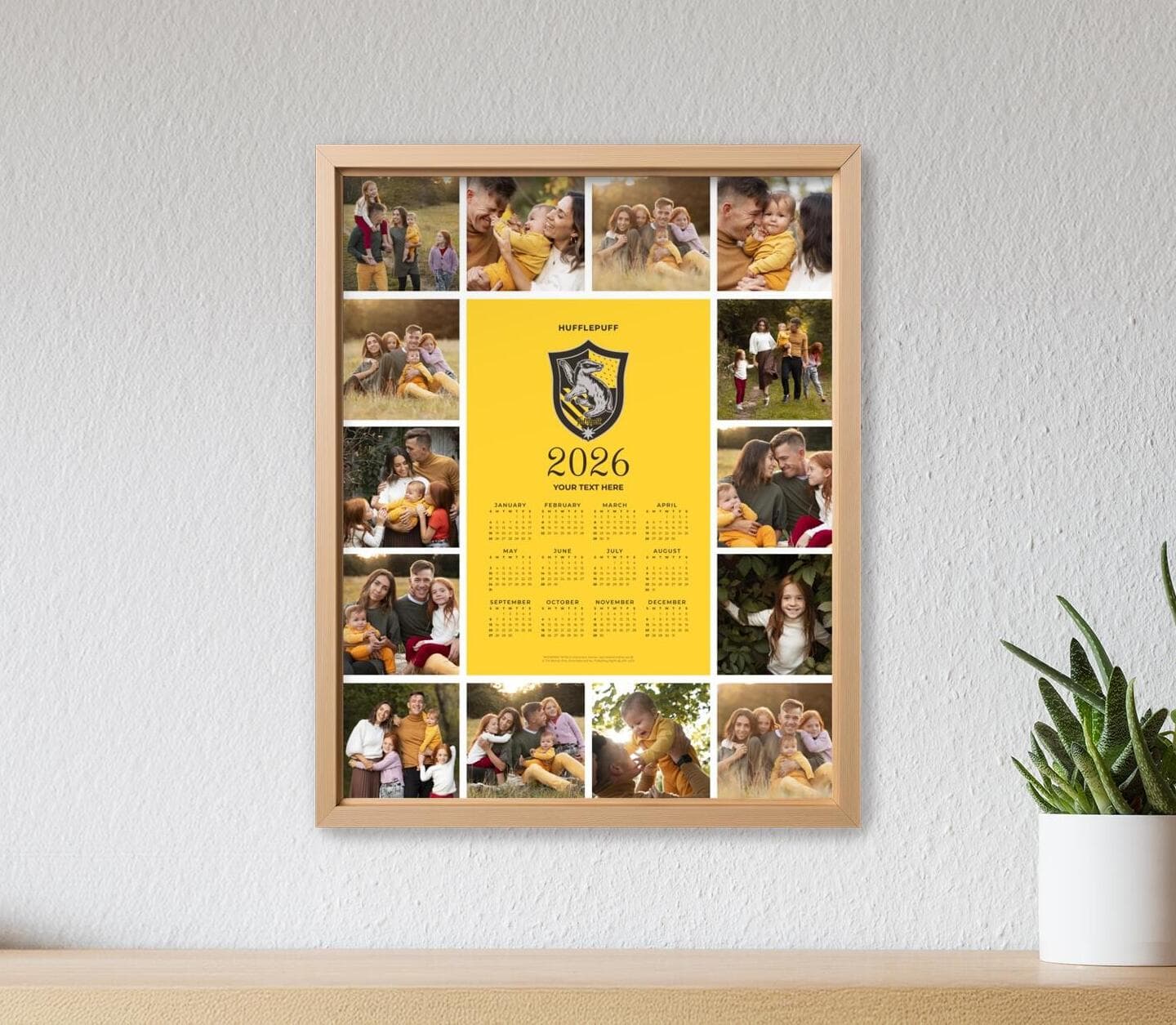 Harry Potter™ Hufflepuff Calendar Poster