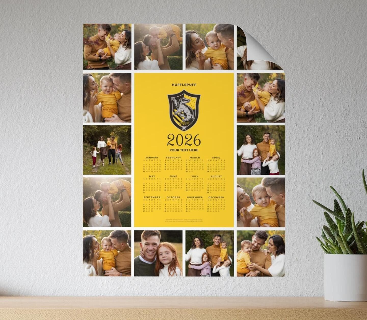 Harry Potter™ Hufflepuff Calendar Poster