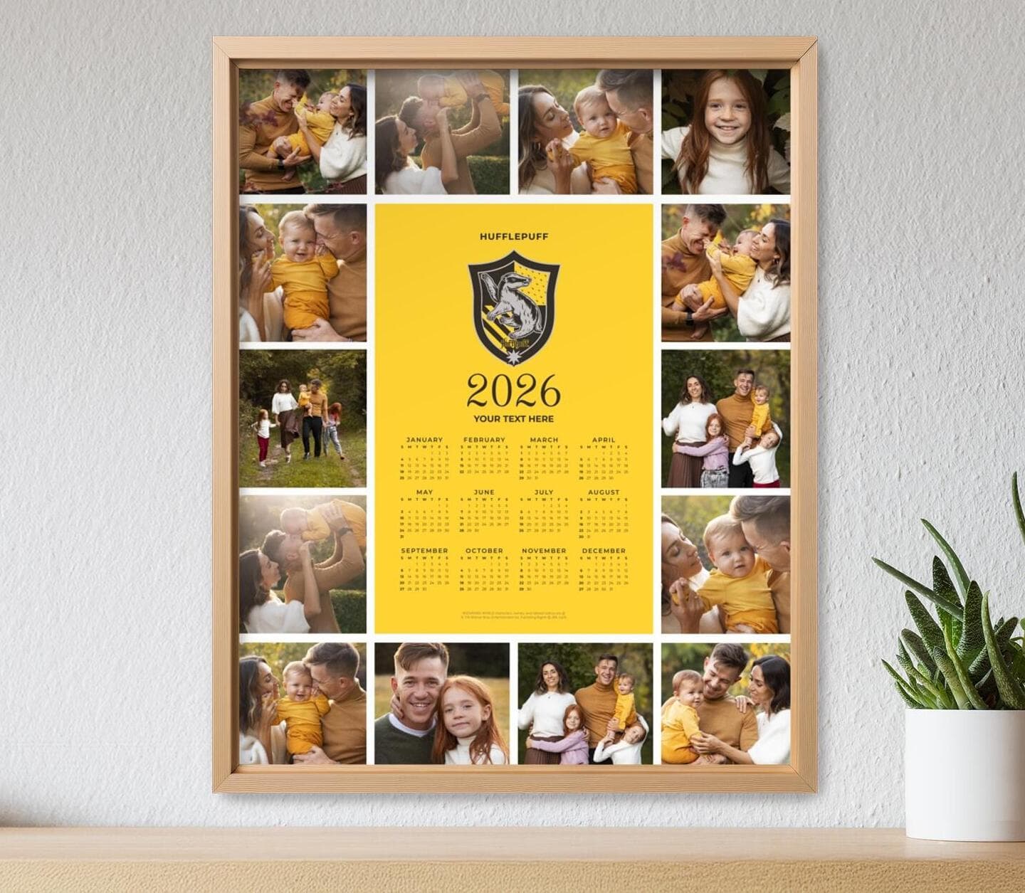 Harry Potter™ Hufflepuff Calendar Poster