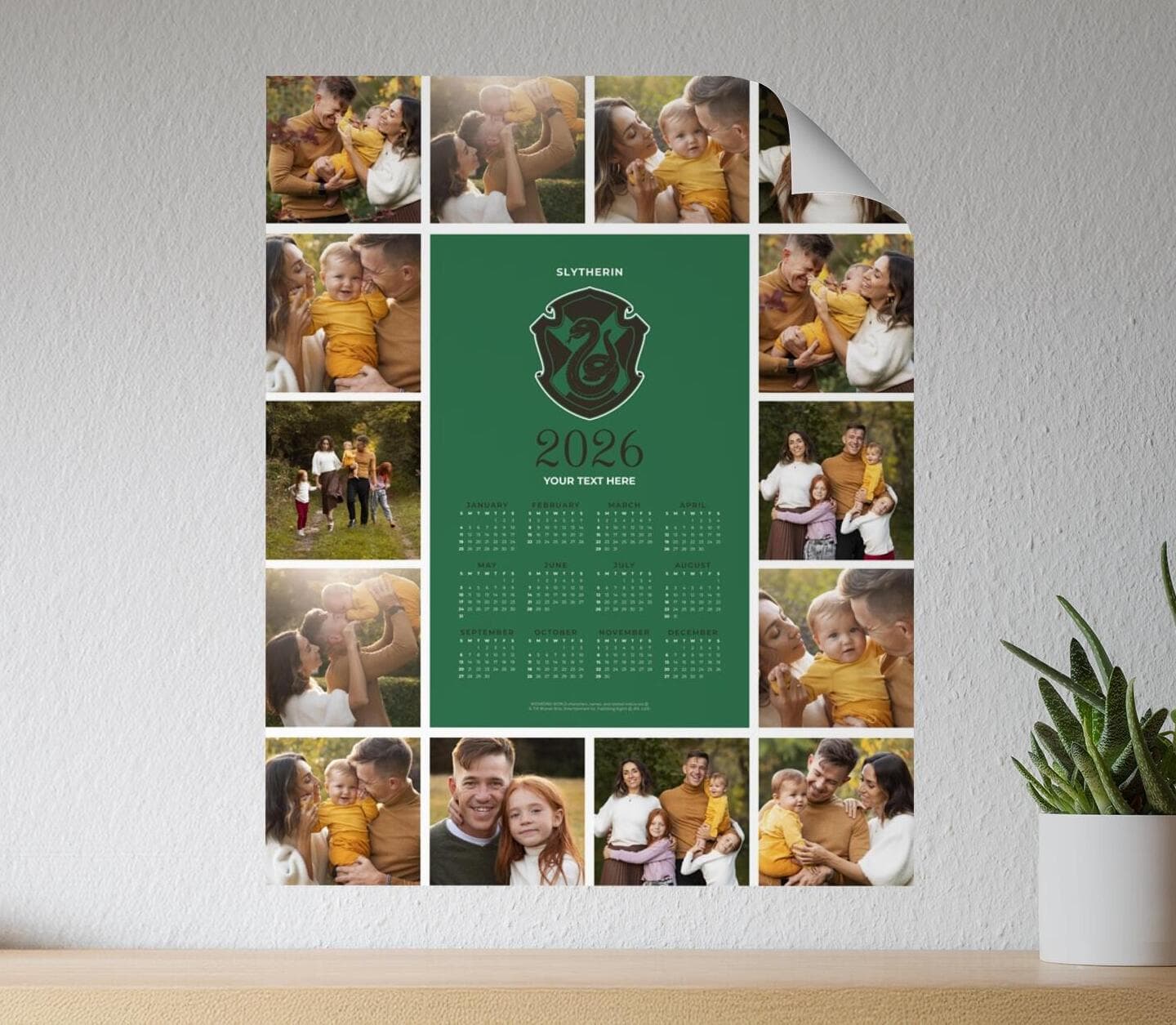Harry Potter™ Slytherin Calendar Poster