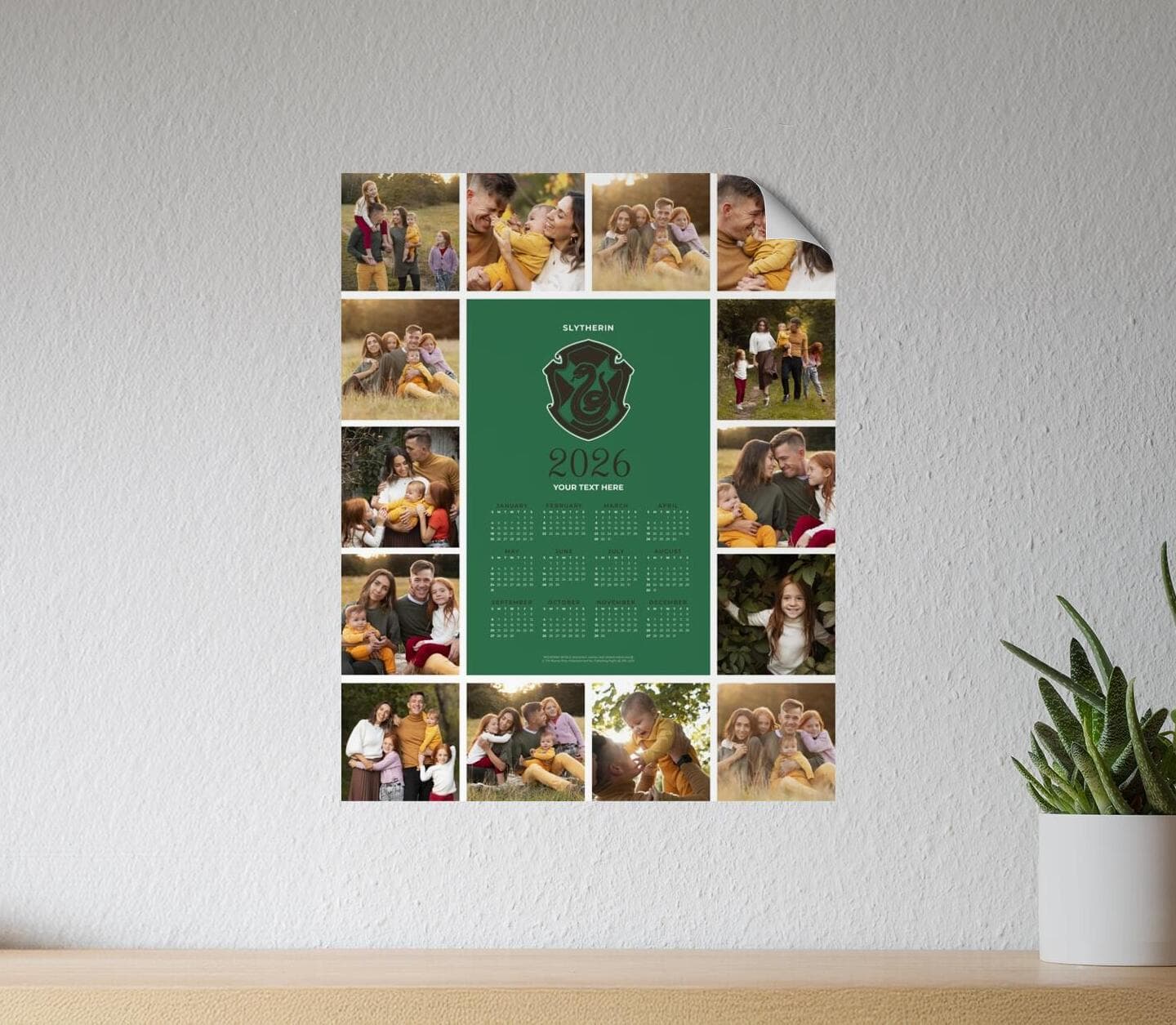 Harry Potter™ Slytherin Calendar Poster