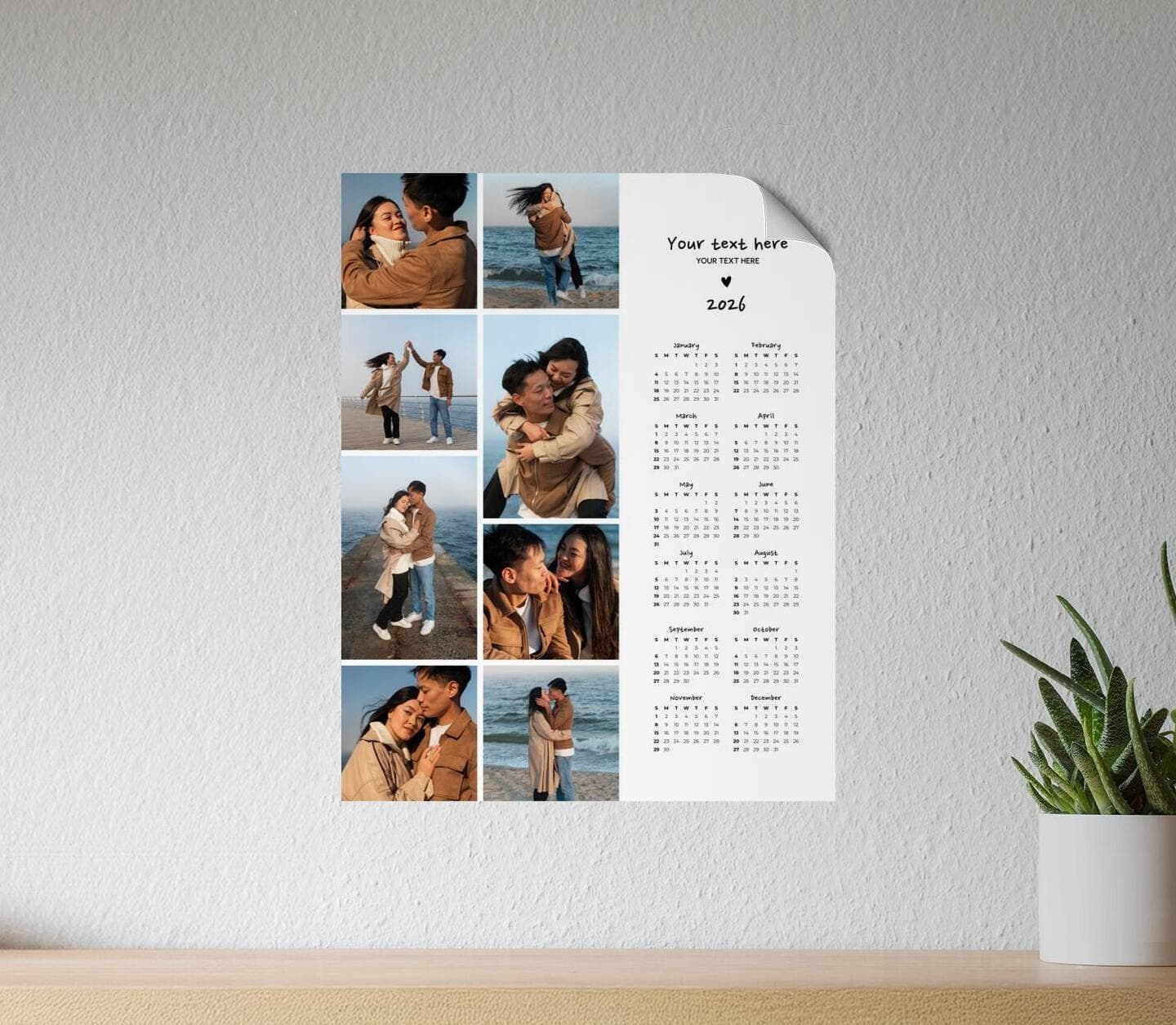 Classical Side Calendar Poster