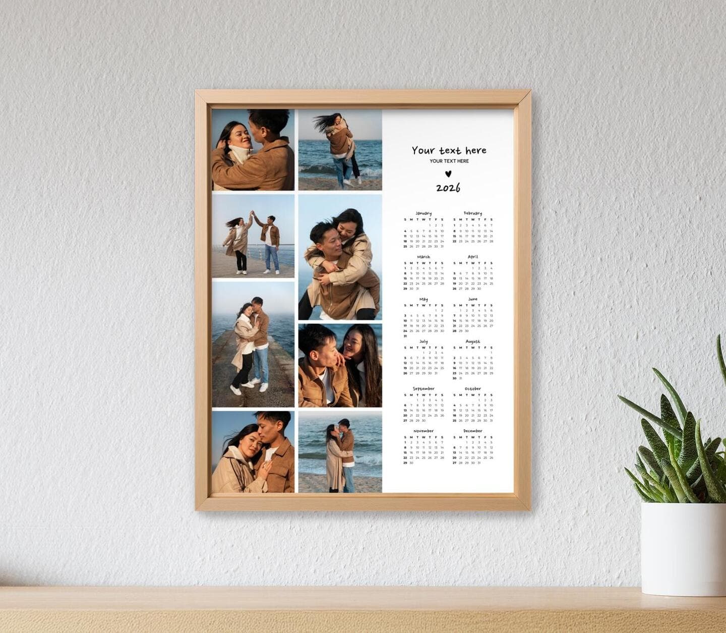 Classical Side Calendar Poster