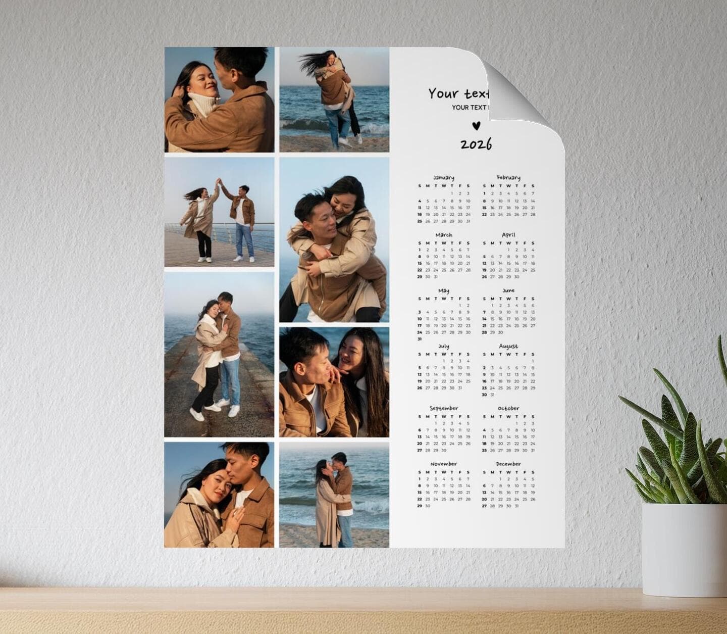 Classical Side Calendar Poster
