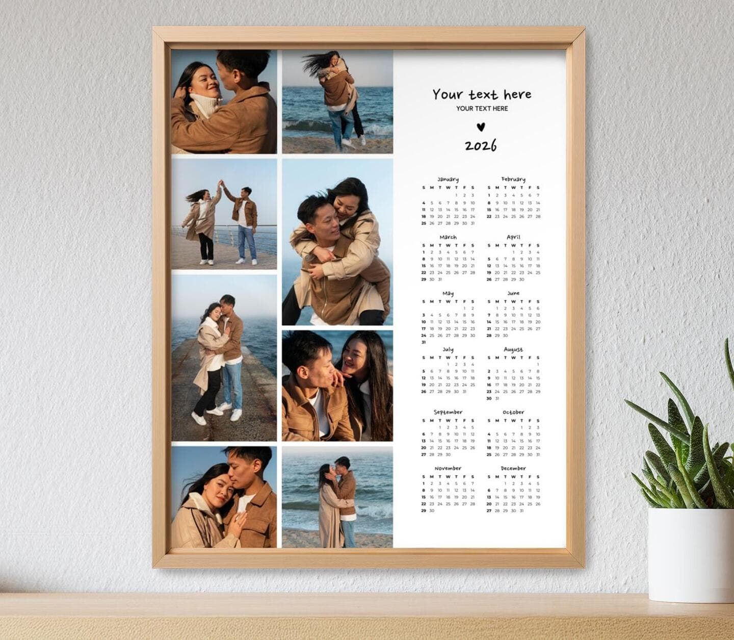 Classical Side Calendar Poster