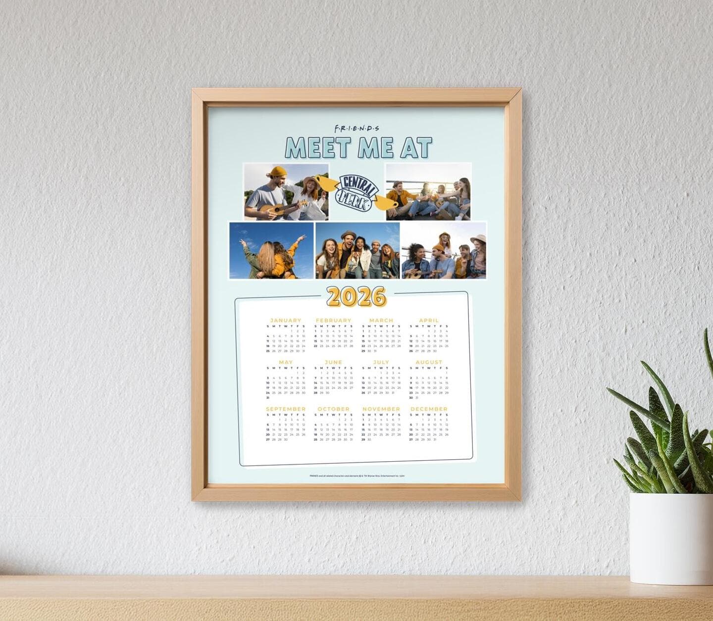 Friends™ Central Perk Cups Blue Calendar Poster