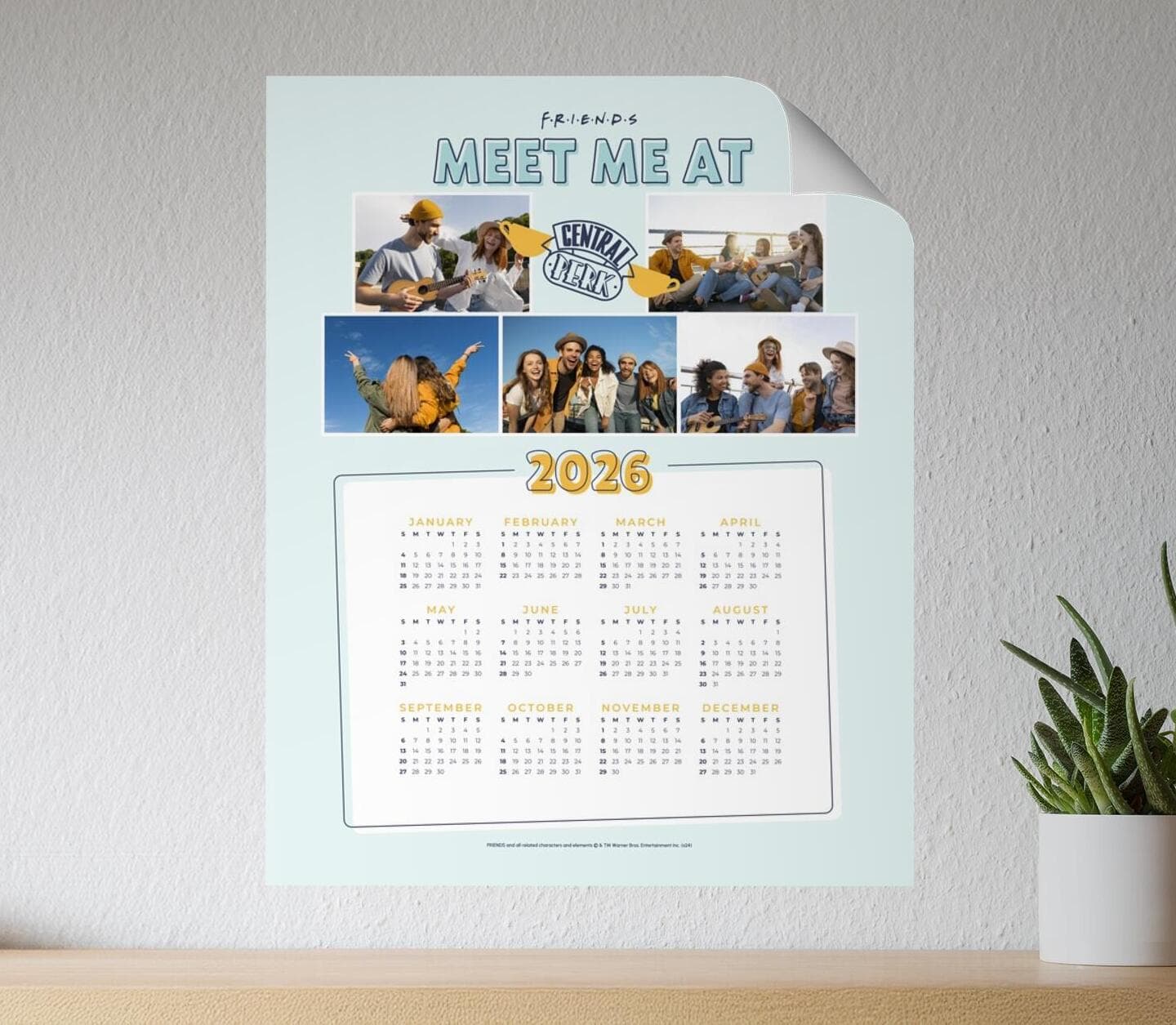 Friends™ Central Perk Cups Blue Calendar Poster