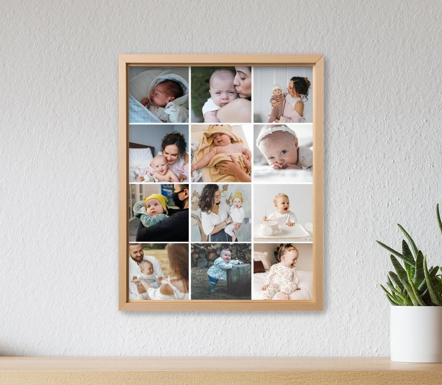 Collage Twelve Photos Poster