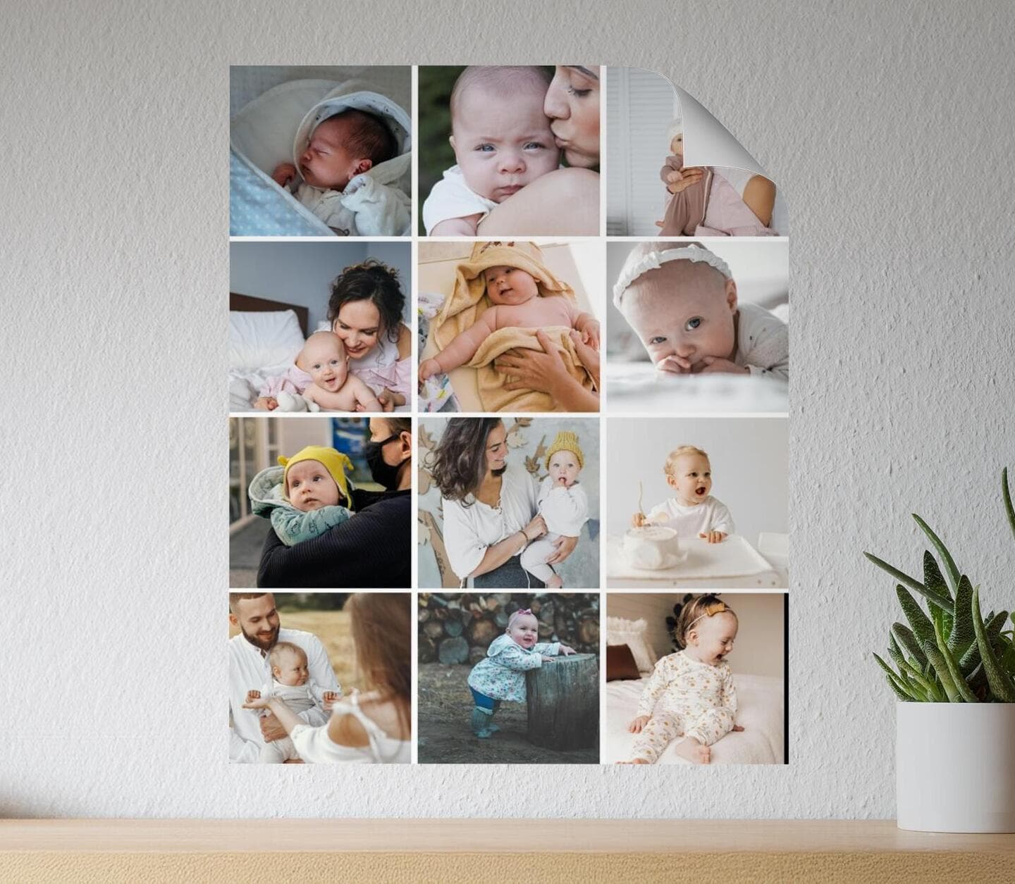 Collage Twelve Photos Poster