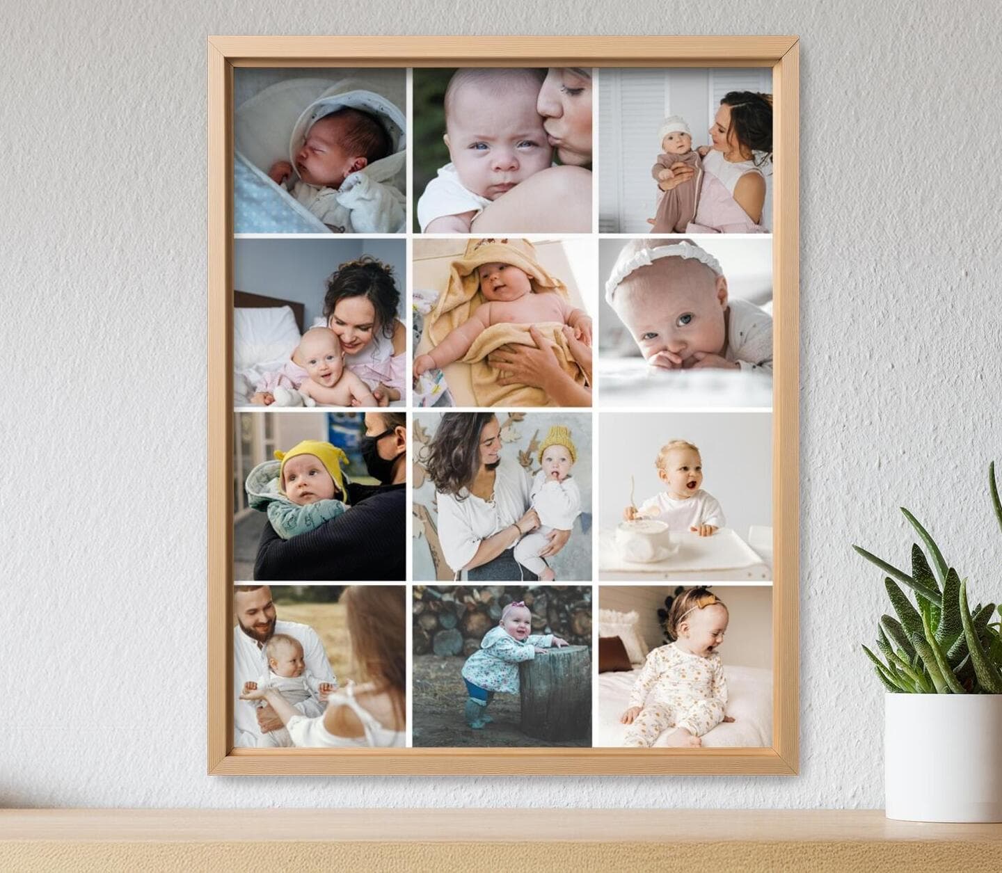 Collage Twelve Photos Poster