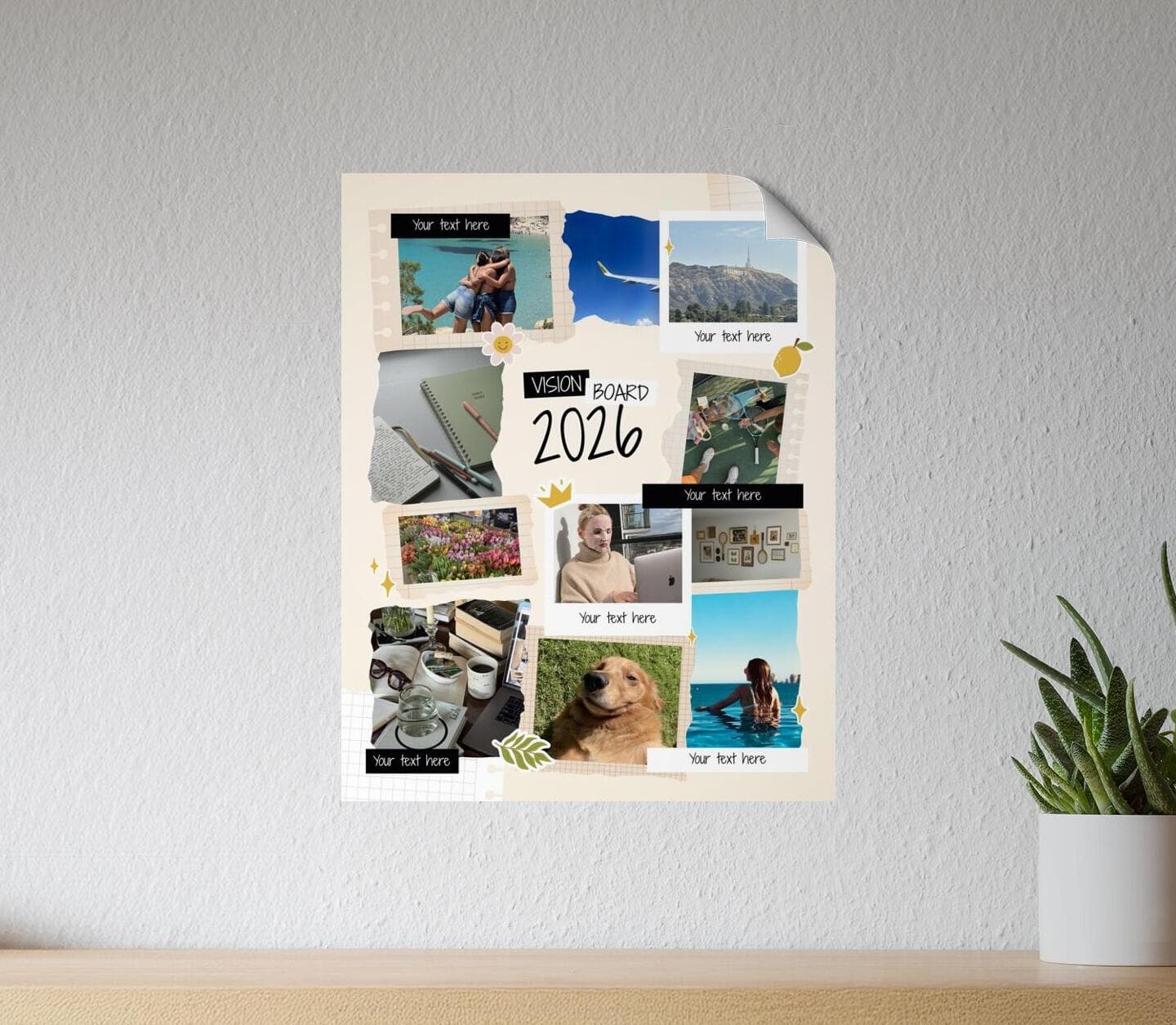 Vision Board Scrapbooking Poster
