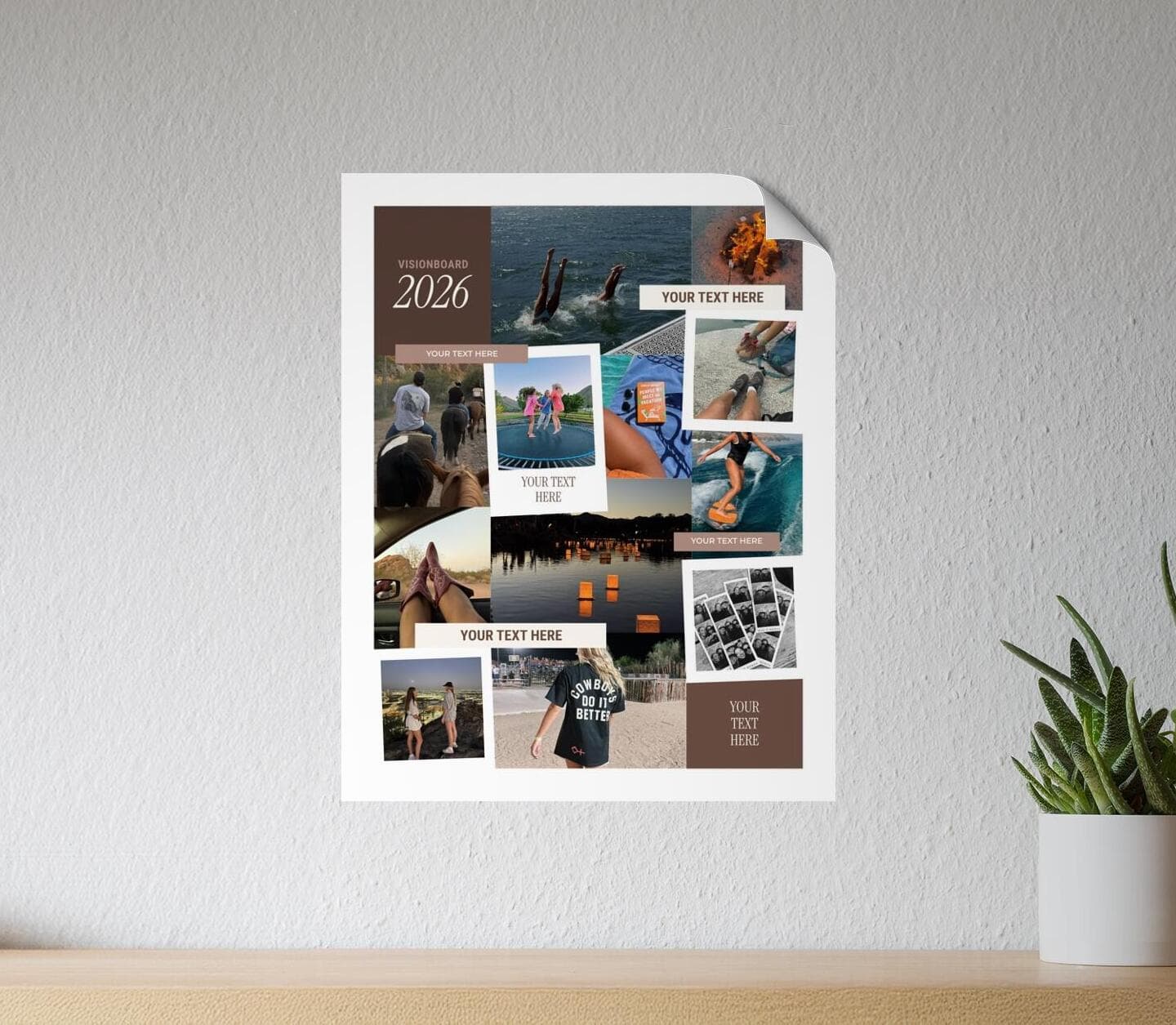 Vision Board Modern Poster
